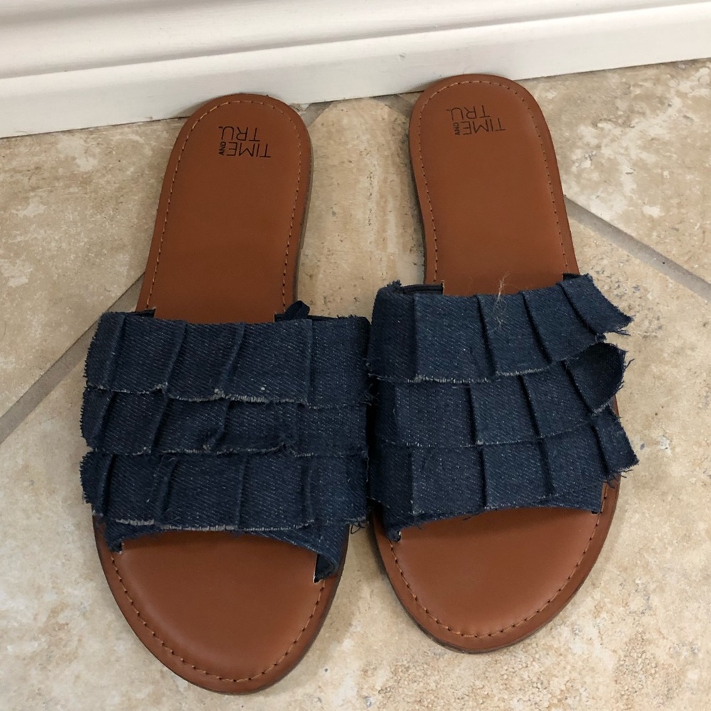 Denim sandals